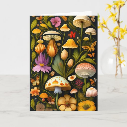 Meadow Flora | Modernes Haeckel Karte (Gelbe Blume)