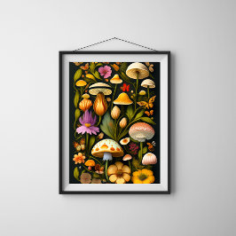 Meadow Flora | Modernes Haeckel Poster