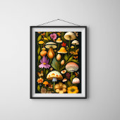 Meadow Flora | Modernes Haeckel Poster