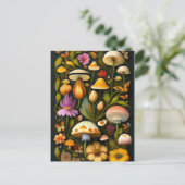 Meadow Flora | Modernes Haeckel Postkarte (Stehend Vorderseite)