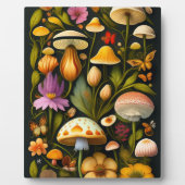 Meadow Flora | Modernes Haeckel Tabletop Fotoplatte (Vorderseite)