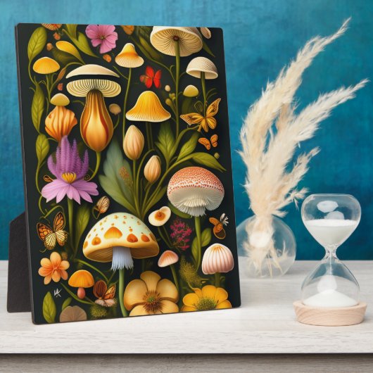 Meadow Flora | Modernes Haeckel Tabletop Fotoplatte (Seite)
