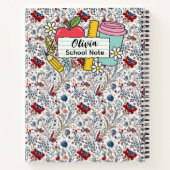 meadow floral Back to School Supplies Teachers  Notizblock (Rückseite)