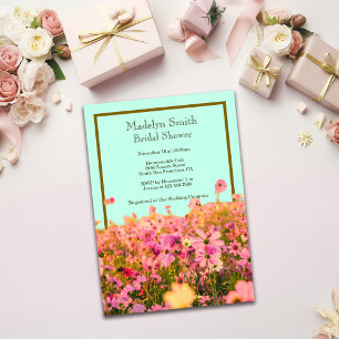 Meadow Florals Anpassen von Brautparty oder Verans Einladung