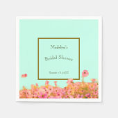 Meadow Florals Brautparty oder Veranstaltung Serviette (Vorderseite)