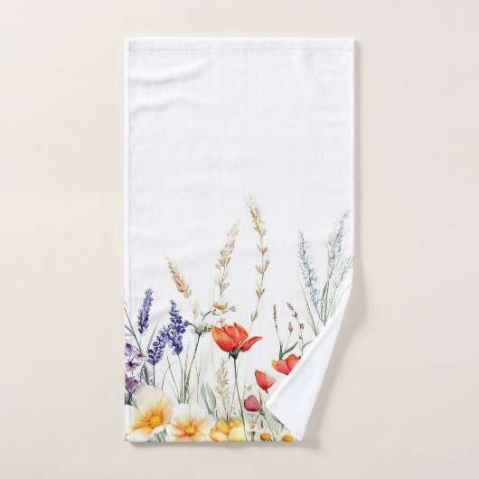 Meadow Flowers and Lavender Badhandtuch Set (Handtuch)