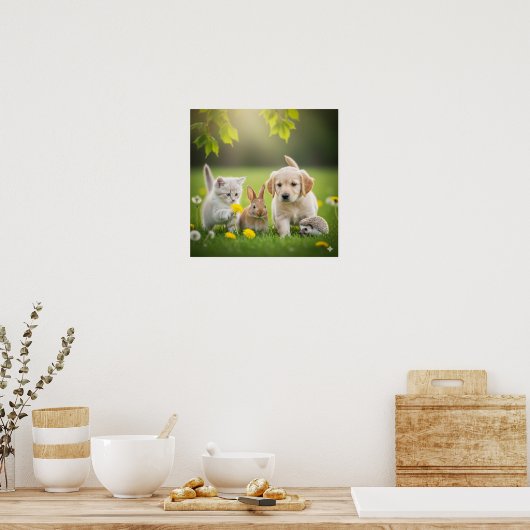 Meadow Fur Babies Poster (Küche)
