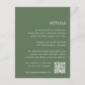 Meadow Green | Details zur Hochzeit Begleitkarte (Vorderseite)