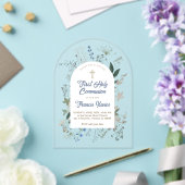 meadow greenery frame First Holy Communion Acryleinladungen (Insitu (Hochzeit))