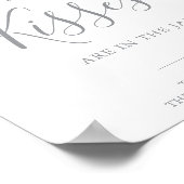 Meadow Guess Wie viele Kisses Brautparty Game Poster (Ecke)