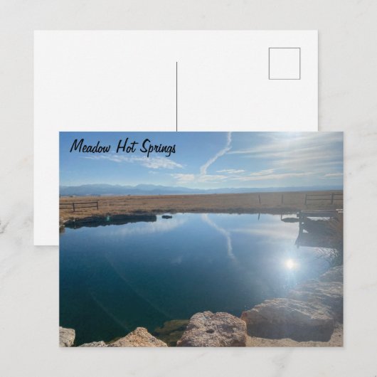 Meadow Hot Springs Postkarte (Vorne/Hinten)