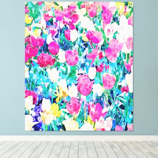 Meadow in Bloom Leinwanddruck (Insitu (Holzboden))