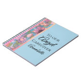 Meadow Lane Floral Caregiver Spiral Foto Notebook Notizblock (Linke Seite)