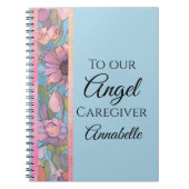 Meadow Lane Floral Caregiver Spiral Foto Notebook Notizblock (Vorderseite)