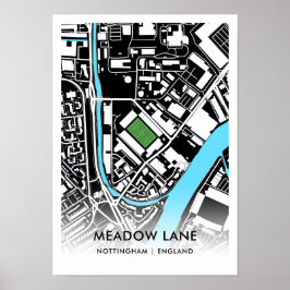 Meadow Lane Poster - Historische Zuhause von Notts
