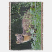 Meadow Marten Throw Blanket Decke (Vorderseite Vertikal)