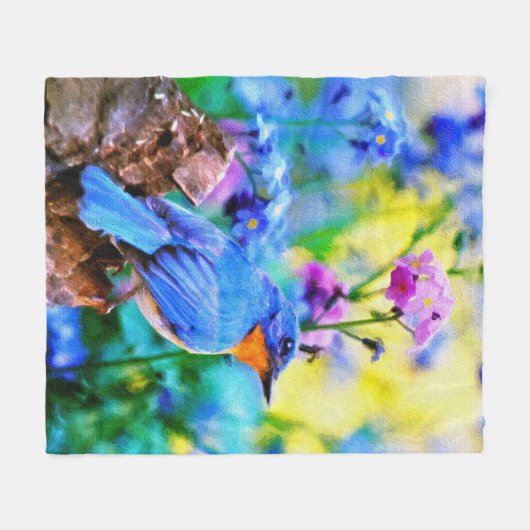 Meadow Melody Fleecedecke (Vorderseite (Horizontal))