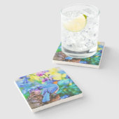 Meadow Melody Steinuntersetzer (Seitenansicht)