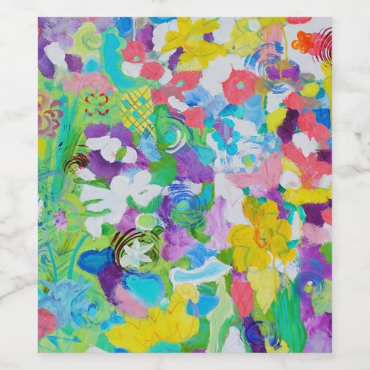 Meadow Melody von Lydias Art-Sangria Weinetikett (Einzelnes Label)