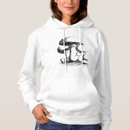 Meadow Mushrooms Womens Hoodie (Vorderseite)