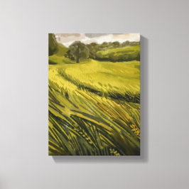 Meadow Painting - Still-Life Illustration Leinwanddruck