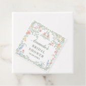 Meadow Pastel Französische Rose Blumenkohl Brautpa Geschenkanhänger (Beispiel)