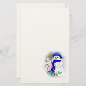 Meadow Snowman Briefpapier (Vorne/Hinten)