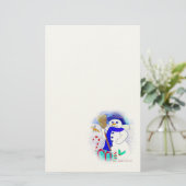 Meadow Snowman Briefpapier (Stehend Vorderseite)