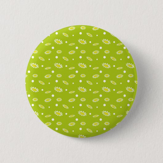 Meadow Stars Daisy Blume Button (Vorderseite)