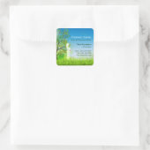 Meadow Walk Doula Midwomen Quadratischer Aufkleber (Tasche)