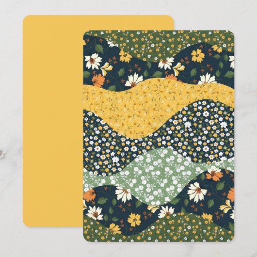 Meadow Waves Einladung (Vorne/Hinten)