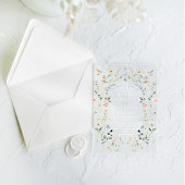 Meadow Wildblume Rustic Boho Wedding Acryleinladungen