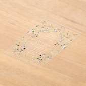 Meadow Wildblume Rustic Boho Wedding Acryleinladungen (Ablage )