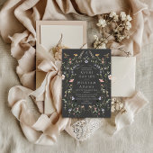 Meadow Wildblume Rustic Boho Wedding Einladung