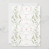 Meadow Wildblume Rustic Boho Wedding Save The Date (Rückseite)