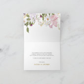 Meadow Wildblume Wedding Dankeschön Card Dankeskarte (Innenseite)