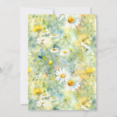 Meadow Wildblumen Boho Engagement Party Foto Einladung (Rückseite)