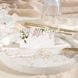 Meadow Wildblumen Hochzeit Platzkarte