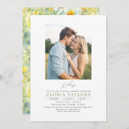 Meadow Wildblumen Summer Boho Brautparty Foto Einladung