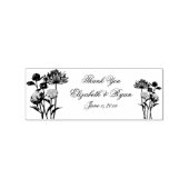 Meadow Wildblumen Wedding Danke, Gummistempel (Stempel)