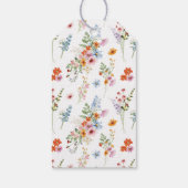 Meadow Wildflower Wedding Thank You Favor Geschenkanhänger (Rückseite)