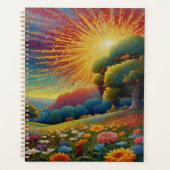 Meadow Wildflowers Colorful Art Planer (Vorderseite)