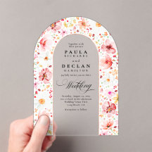 Meadow Wildflowers Elegant Boho Arch Wedding