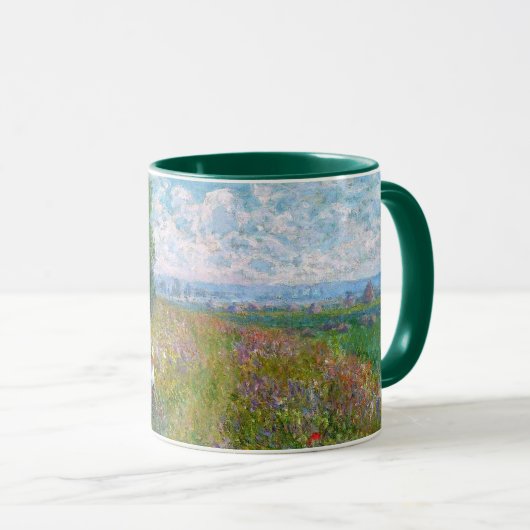 Meadow with Poplars von Claude Monet Tasse (VorderseiteRechts)