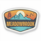 Meadowbrook, Alabama Aufkleber (Vorderseite)