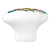 Meadowlaren und Wildblumen Keramikknauf (Seitenansicht)