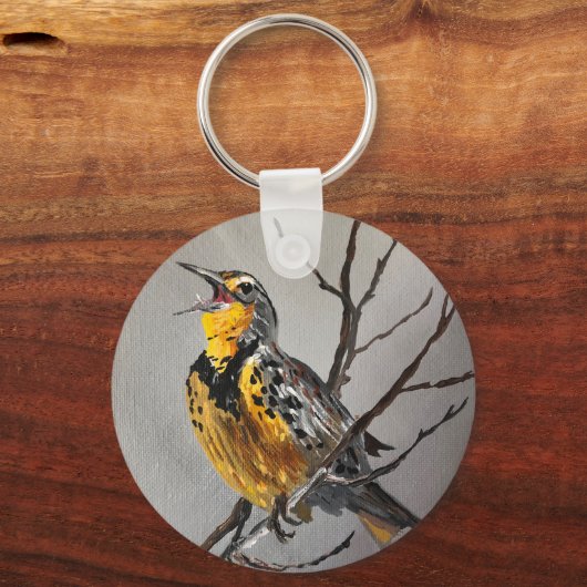 Meadowlark-Schlüsselanhänger Schlüsselanhänger (Vorderseite)