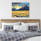 Meadows and Mountains Leinwanddruck (Insitu (Schlafzimmer))