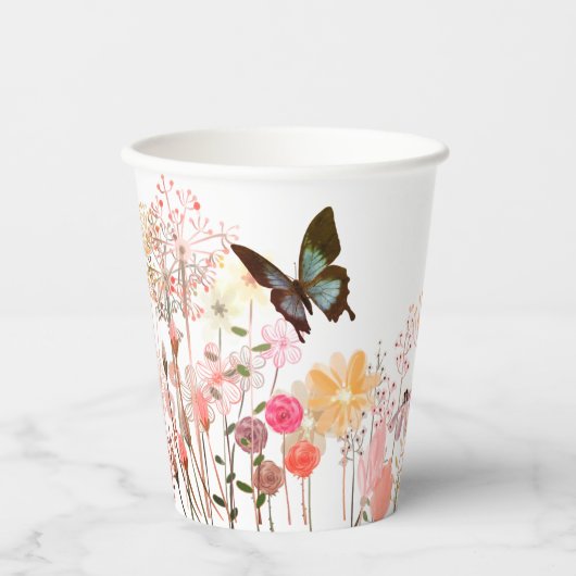 Meadows Butterfly Pappbecher (Vorderseite)
