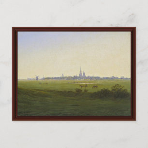 Meadows in der Nähe von Greifswald von Friedrich C Postkarte
